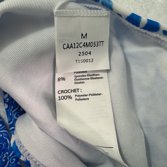 Boho Shell Stitch Halter Bikini Top & Cheeky Bottoms Set Size M - Picture 6 of 13